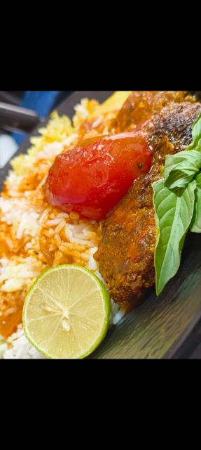 کباب تابه با چلو