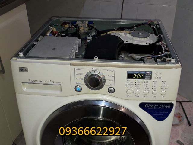 تعمیر ماشین لباسشویی ال جی دایرکت درایو 8 کیلویی در زنجان