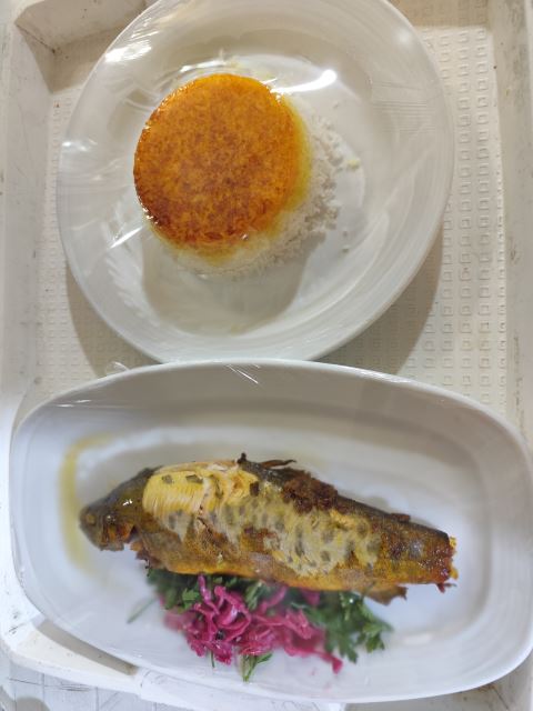 چلو ماهی سرخ شده