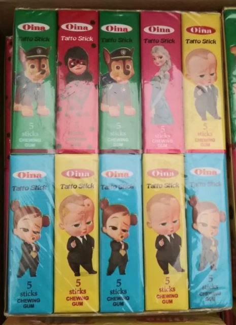 آدامس استیک تاتو ( برچسبی )